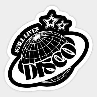 DISCO  - Still Lives Ball (White) Sticker